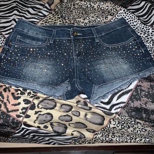 Super Cute YMI Bling Jean Shorts